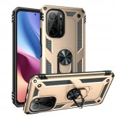 Xiaomi Mi 11i Kılıf Sofya Yüzüklü Standlı Korumalı Kılıf - 9