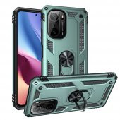 Xiaomi Mi 11i Kılıf Sofya Yüzüklü Standlı Korumalı Kılıf - 11