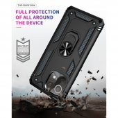 Xiaomi Mi 11 Lite Kılıf Sofya Yüzüklü Standlı Korumalı Kılıf - 3