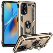 Oppo A74 4G Kılıf Sofya Yüzüklü Standlı Korumalı Kılıf - 9