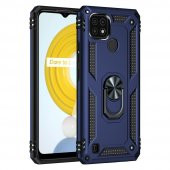 Realme C21 Kılıf Sofya Yüzüklü Standlı Korumalı Kılıf - 6