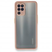 Oppo Reno 5 Lite Kılıf Montreal Arkası Buzlu Silikon Kılıf - 6