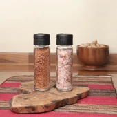 Pine 2li Tuzluk Biberlik Seti Beyaz Kapaklı Cam Baharatlık thumbnail 11