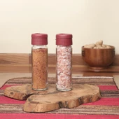 Pine 2li Tuzluk Biberlik Seti Beyaz Kapaklı Cam Baharatlık thumbnail 9