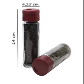 Pine 2li Tuzluk Biberlik Seti Beyaz Kapaklı Cam Baharatlık thumbnail 7