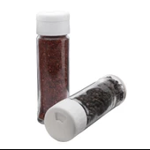 Pine 2li Tuzluk Biberlik Seti Beyaz Kapaklı Cam Baharatlık thumbnail 1