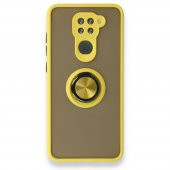 Xiaomi Redmi Note 9 Kılıf Arkası Buzlu Yüzüklü Montreal Kapak thumbnail 5