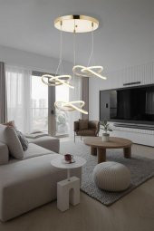 Eray Aydınlatma 9192-3 Gold Powerled Avize - 2