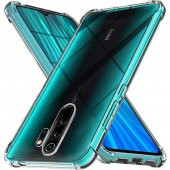Xiaomi Redmi Note 8 Pro Kılıf Antishock Sert Şeffaf Silikon - 1