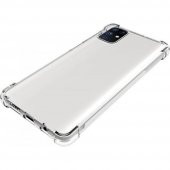 Samsung Galaxy M51 Kılıf Antishock Darbe Emici Şeffaf Silikon thumbnail 2