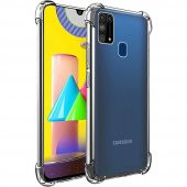 Samsung Galaxy M31 Kılıf Antishock Darbe Emici Şeffaf Silikon - 1