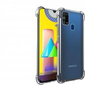 Samsung Galaxy M31 Kılıf Antishock Darbe Emici Şeffaf Silikon - 4