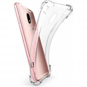 Samsung Galaxy J7 Pro Kılıf Antishock Darbe Emici Şeffaf Silikon thumbnail 1