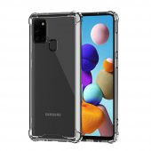 Samsung Galaxy A21S Kılıf Antishock Darbe Emici Şeffaf Silikon - 1