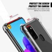 Samsung Galaxy A21S Kılıf Antishock Darbe Emici Şeffaf Silikon - 3