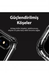 Samsung Galaxy A21S Kılıf Antishock Darbe Emici Şeffaf Silikon - 10