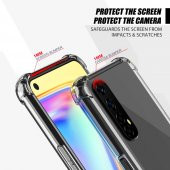 Realme 7 Kılıf Antishock Darbe Emici Şeffaf Sert Silikon - 3