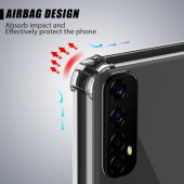 Realme 7 Kılıf Antishock Darbe Emici Şeffaf Sert Silikon - 5