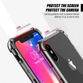 Apple iPhone X/XS Kılıf Antishock Darbe Emici Şeffaf Sert Silikon - 3