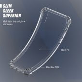 Apple iPhone X/XS Kılıf Antishock Darbe Emici Şeffaf Sert Silikon - 7