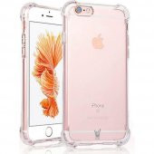 Apple iPhone 6/6S Kılıf Antishock Darbe Emici Şeffaf Sert Silikon - 1