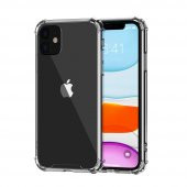 Apple iPhone 11 Kılıf Antishock Darbe Emici Şeffaf Sert Silikon - 1