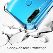 Huawei P30 Lite Kılıf Antishock Darbe Emici Şeffaf Sert Silikon - 4