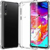 Samsung Galaxy A70 Kılıf Antishock Darbe Emici Şeffaf Silikon - 1