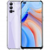 Oppo Reno 4 Kılıf Antishock Darbe Emici Şeffaf Sert Silikon - 1