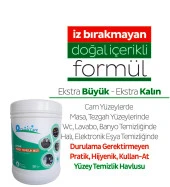 QUICKCARE Dezenfektanlı Yüzey Temizlik Havlusu 150 Yaprak, Kova Mendil Aloe Vera Kokulu - 4