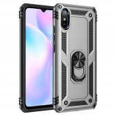 Xiaomi Redmi 9A Kılıf Sofya Yüzüklü Standlı Korumalı Kılıf - 5