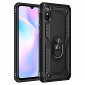 Xiaomi Redmi 9A Kılıf Sofya Yüzüklü Standlı Korumalı Kılıf - 9