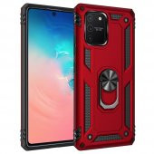 Samsung Galaxy Note 10 Lite Kılıf Sofya Yüzüklü Standlı Kılıf - 6