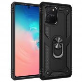 Samsung Galaxy Note 10 Lite Kılıf Sofya Yüzüklü Standlı Kılıf - 9