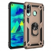 Samsung Galaxy M40 Kılıf Sofya Yüzüklü Standlı Korumalı Kılıf - 5