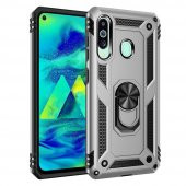 Samsung Galaxy M40 Kılıf Sofya Yüzüklü Standlı Korumalı Kılıf - 6