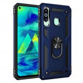 Samsung Galaxy M40 Kılıf Sofya Yüzüklü Standlı Korumalı Kılıf - 8