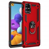 Samsung Galaxy M31S Kılıf Sofya Yüzüklü Standlı Korumalı Kılıf - 7
