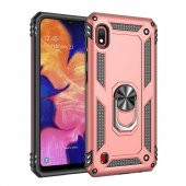 Samsung Galaxy M10 Kılıf Sofya Yüzüklü Standlı Korumalı Kılıf - 8