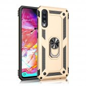 Samsung Galaxy A70 Kılıf Sofya Yüzüklü Standlı Korumalı Kılıf - 5