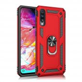 Samsung Galaxy A70 Kılıf Sofya Yüzüklü Standlı Korumalı Kılıf - 7