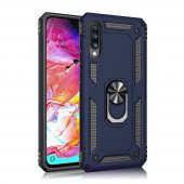 Samsung Galaxy A70 Kılıf Sofya Yüzüklü Standlı Korumalı Kılıf - 8