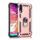 Samsung Galaxy A70 Kılıf Sofya Yüzüklü Standlı Korumalı Kılıf - 9