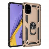 Samsung Galaxy A51 Kılıf Sofya Yüzüklü Standlı Korumalı Kılıf - 5