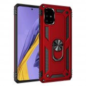 Samsung Galaxy A51 Kılıf Sofya Yüzüklü Standlı Korumalı Kılıf - 7