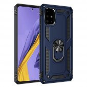 Samsung Galaxy A51 Kılıf Sofya Yüzüklü Standlı Korumalı Kılıf - 8