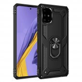 Samsung Galaxy A51 Kılıf Sofya Yüzüklü Standlı Korumalı Kılıf - 9
