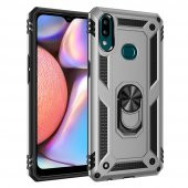 Samsung Galaxy A10S Kılıf Sofya Yüzüklü Standlı Silikon Kılıf - 6