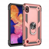 Samsung Galaxy A10 Kılıf Sofya Yüzüklü Standlı Silikon Kılıf - 8