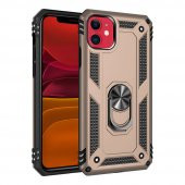 iPhone 11 Kılıf Sofya Yüzüklü Standlı Silikon Kılıf - 6
